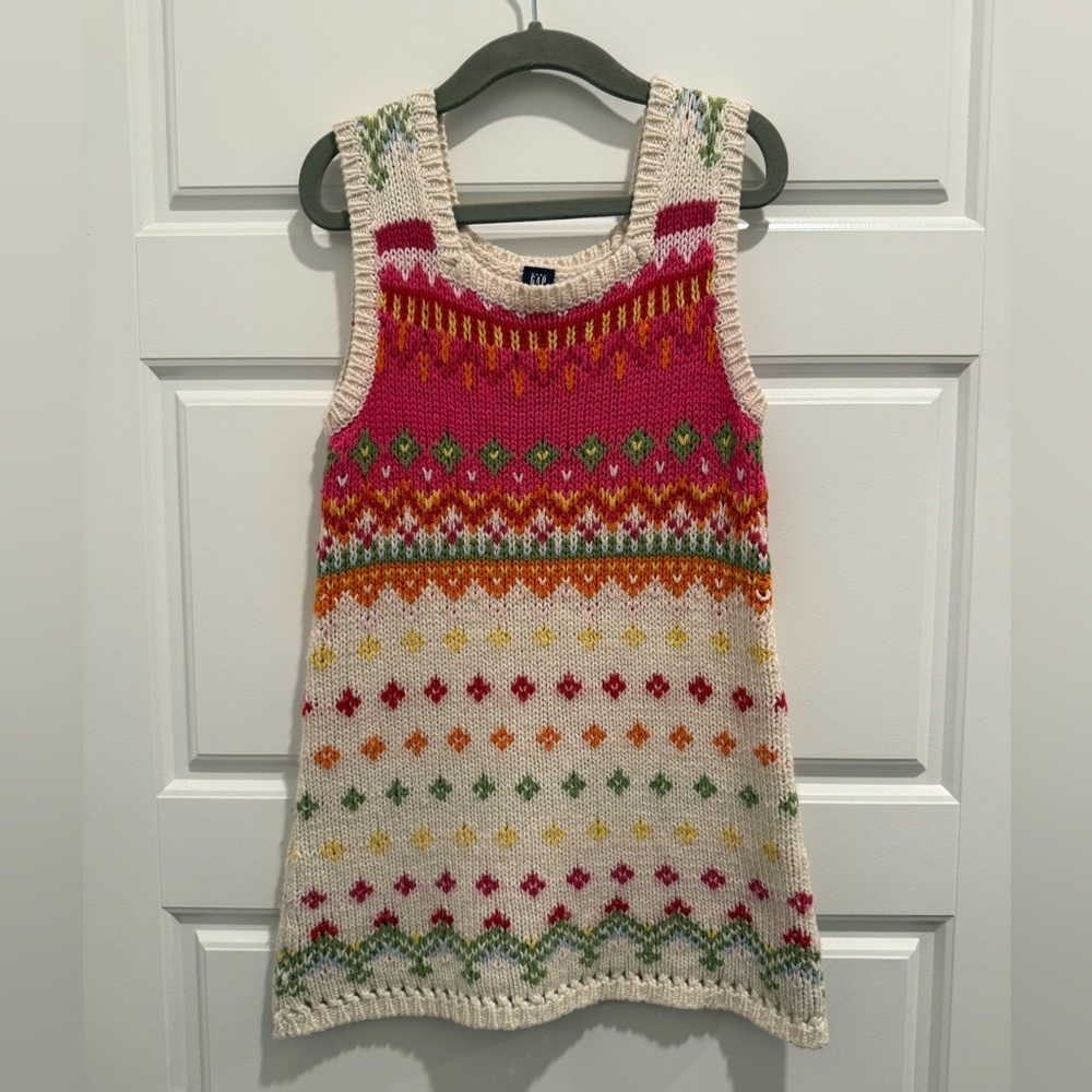 GAP Multicolor Knit Kids Dress